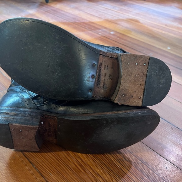 Fiorentini + Baker Black Moto Boots 37.5 - Picture 7 of 7